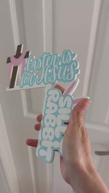 Silly Rabbit Easter Door Corner