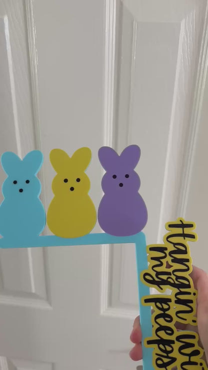 Hanging With My Peeps Easter Door Corner
