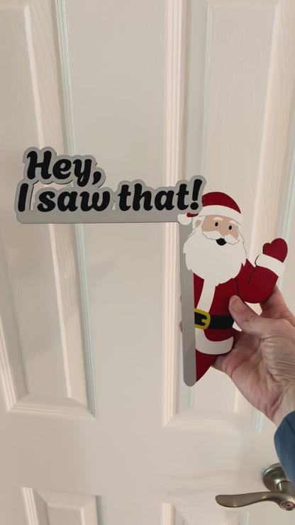 Santa is Watching Door Corner